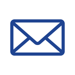 Blue envelope icon.
