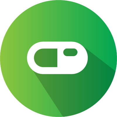 Green pill icon.