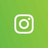 Instagram logo white on a green background