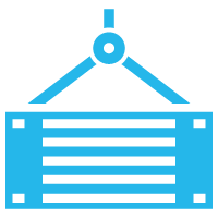 freight shipping icon blue