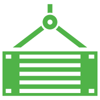 freight shipping icon green