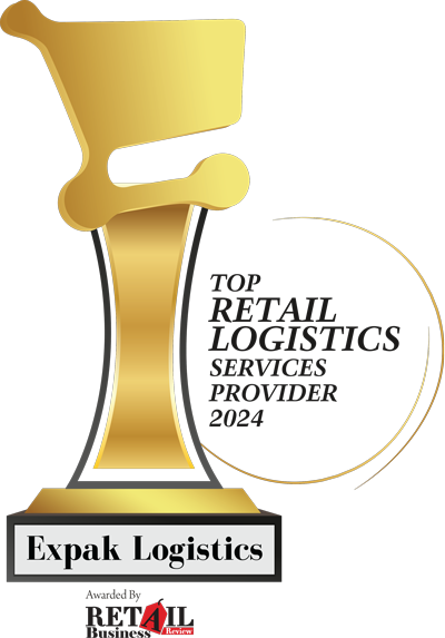 Top Retail Logistics Service provider 2024 - Expak Logistics - Awarded by Retail Business Review